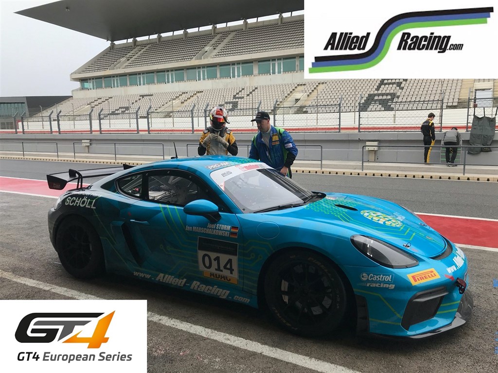 Til første test i en Porsche, Portimão banen i Portugal, december 2019.